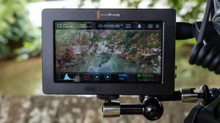 Blackmagic Video Assist 5 3G video monitor outside