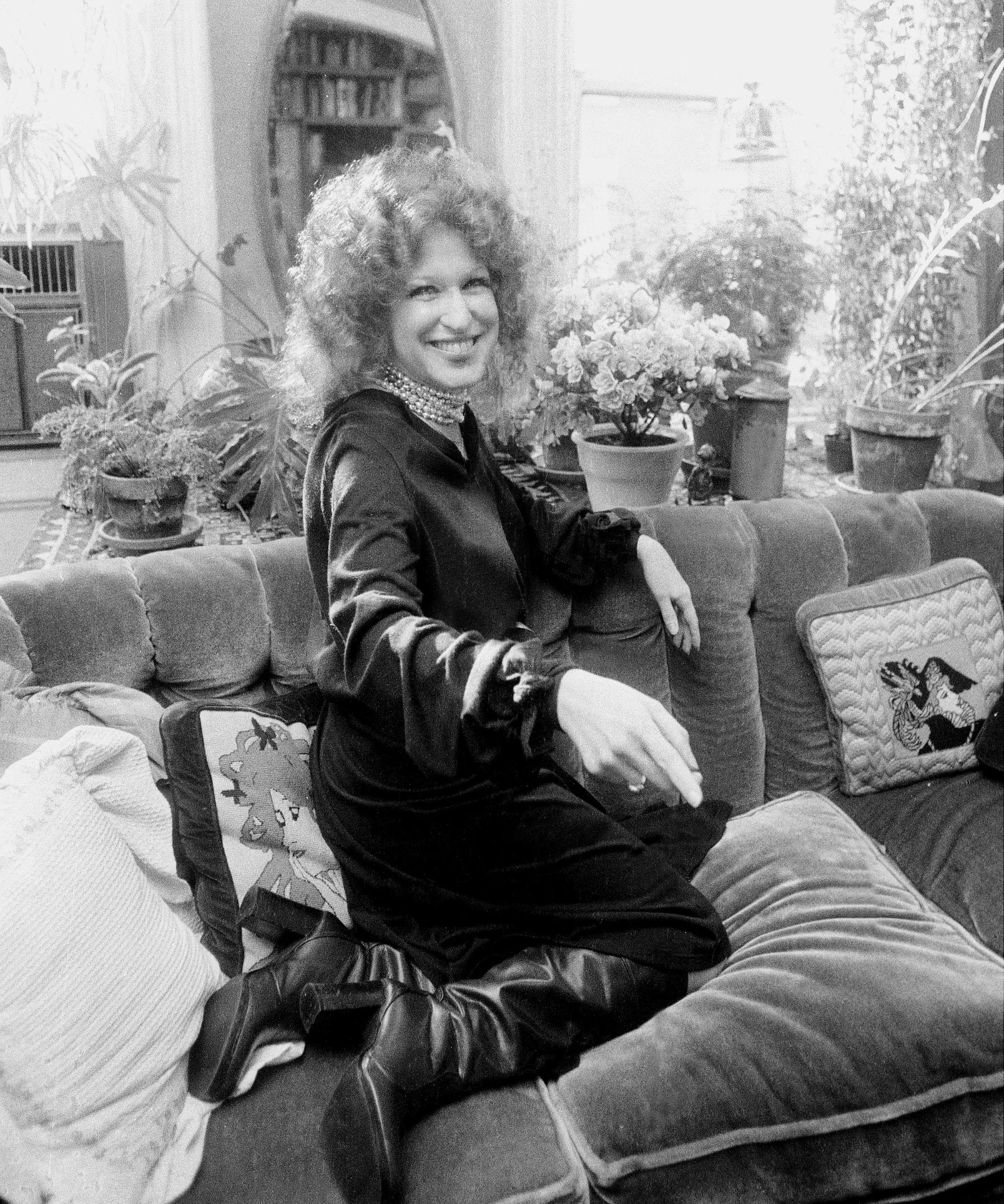 bette midler in her living room
