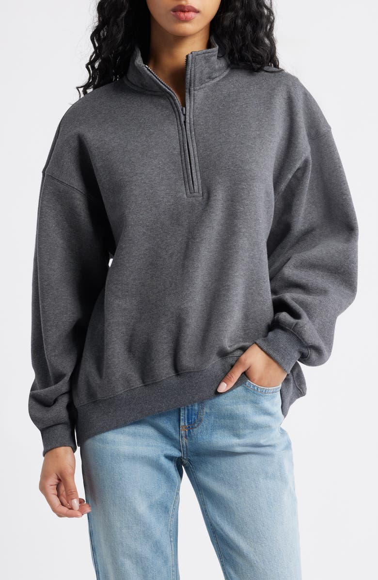Relaxed Quarter Zip Pullover