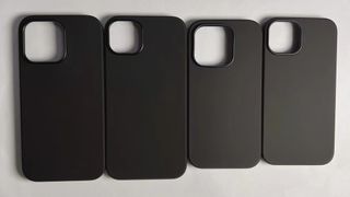 image of iphone 14 cases showing all four next to each other