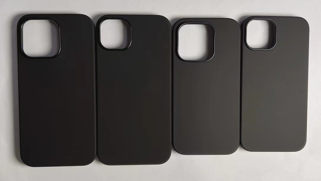 Picture of iphone 14 cases showing all four cases next to each other