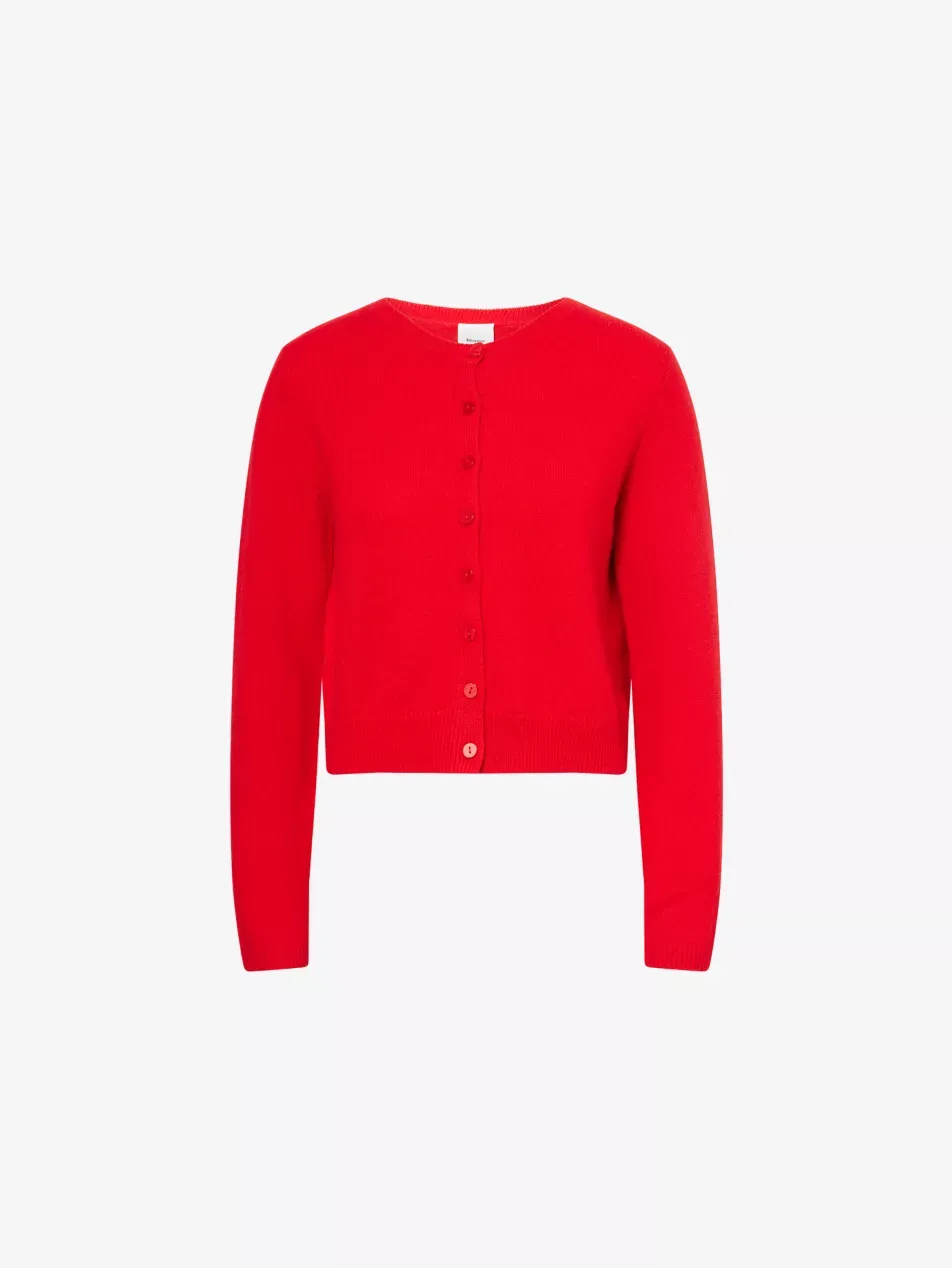 Clara Round-Neck Cashmere Cardigan