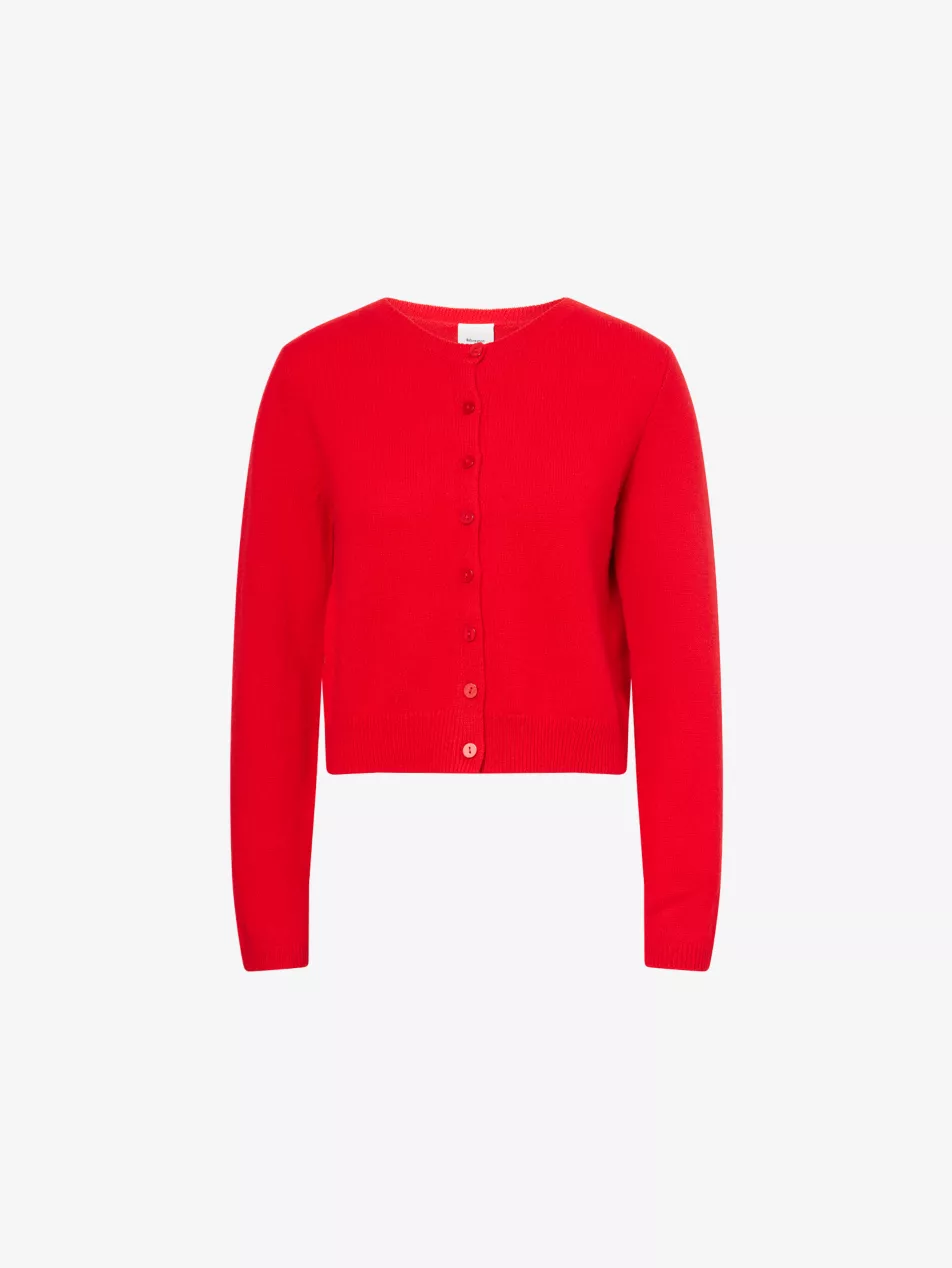 Clara Round-Neck Cashmere Cardigan