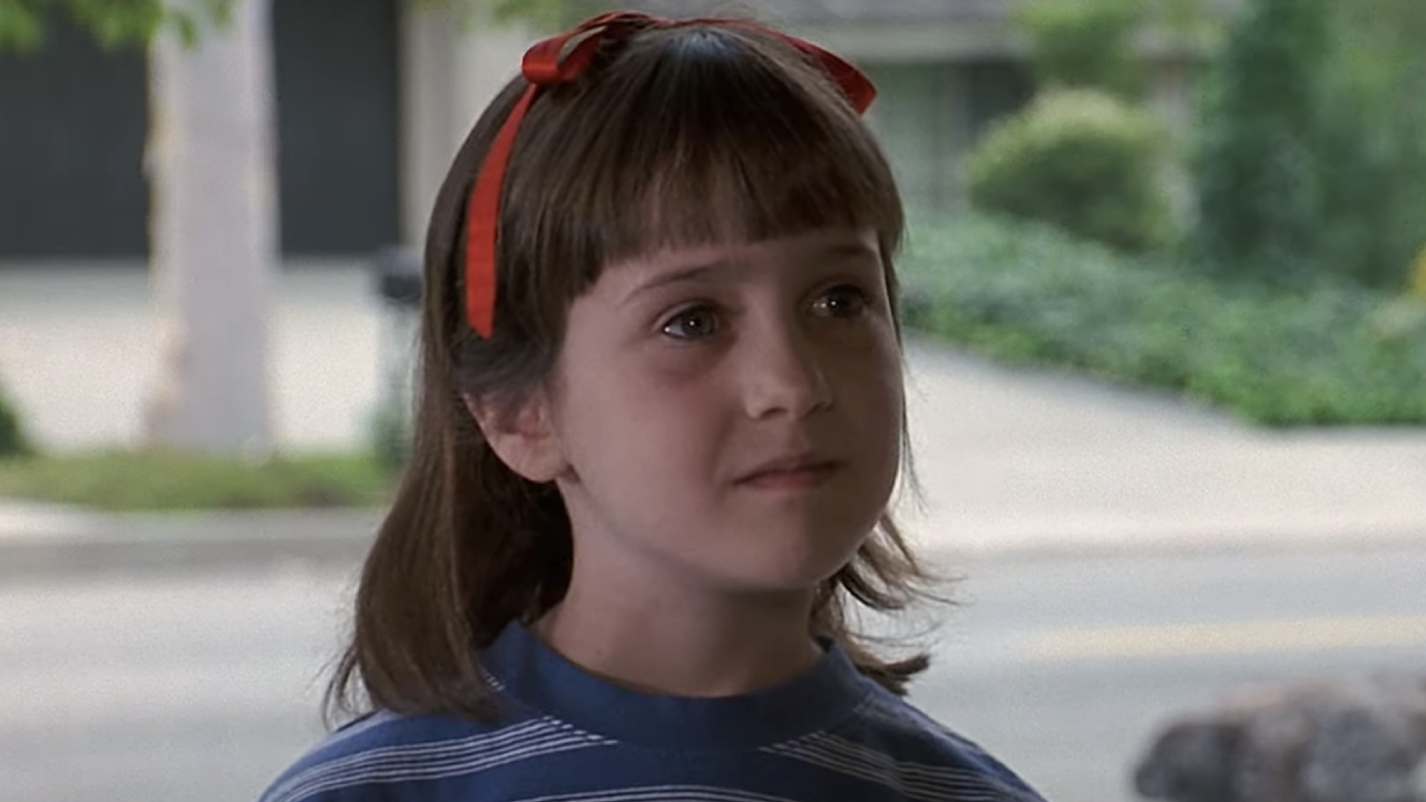 Mara Wilson as Matilda using her powers in Matilda