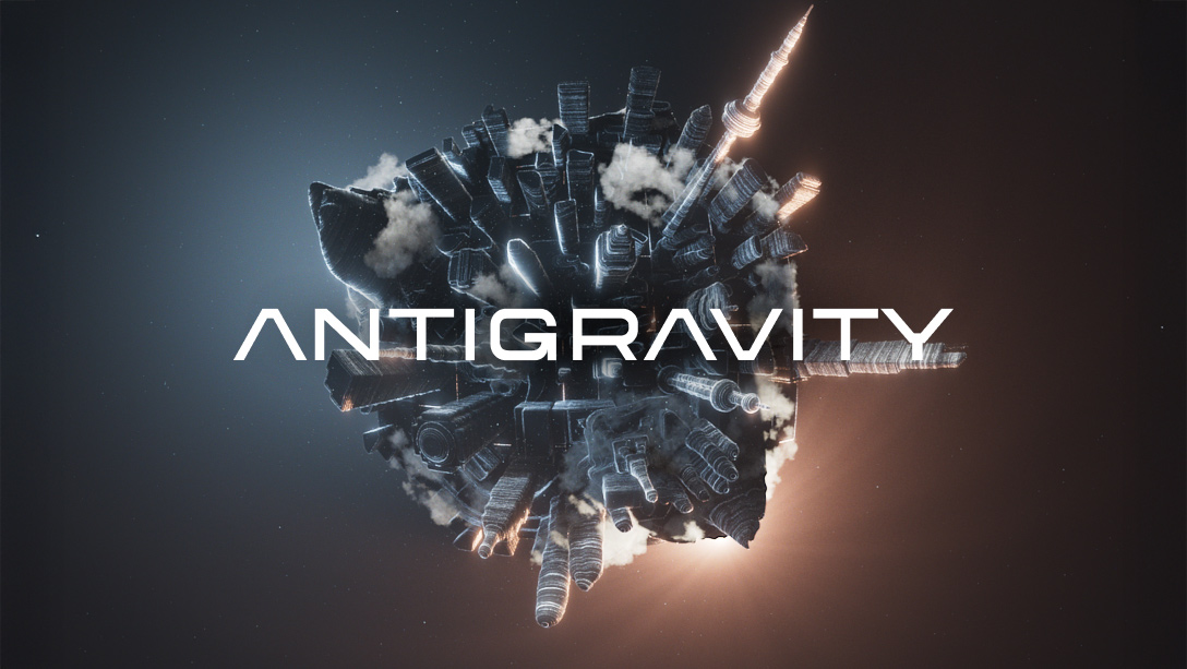 Antigravity small world launch logo