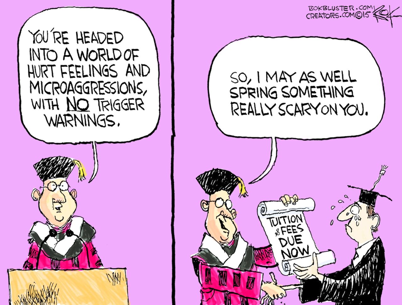 Editorial cartoon U.S. College Graduates