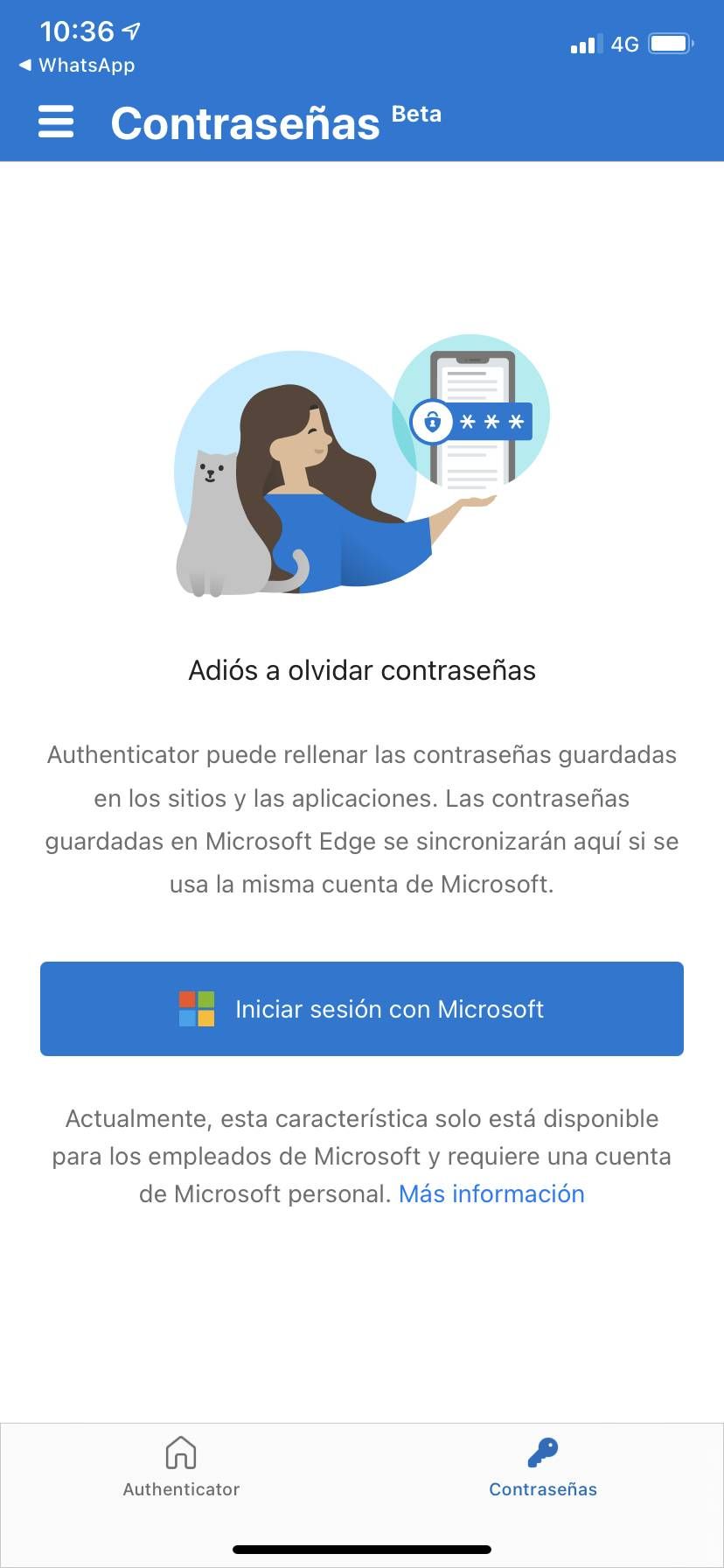 Microsoft Authenticator Settings