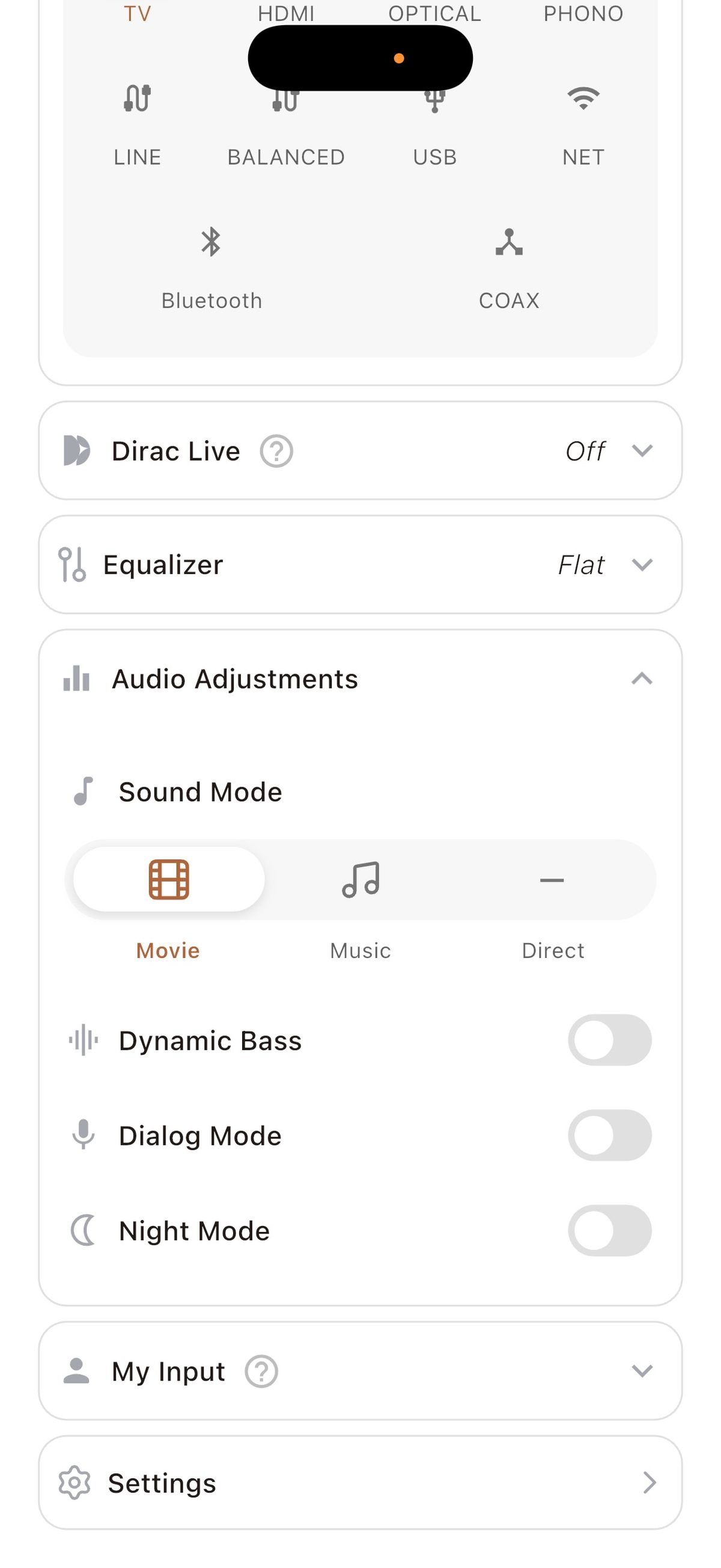 The Klipsch The Nines II have a number of audio adjustments on offer in the app