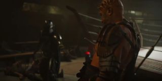 Mando taking out a Nightbrother in The Mandalorian Season 2 trailer