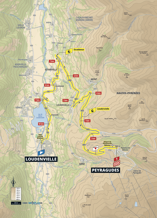 Maps of the 2025 Tour de France stages