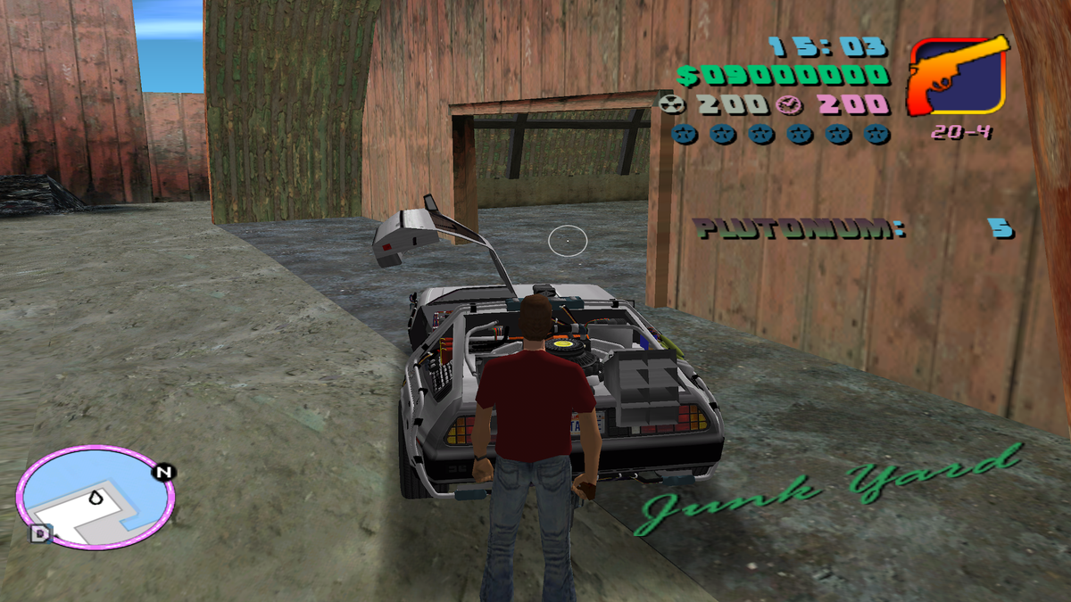 Back to the Future in GTA Vice City is the mod you need to play right