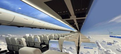 The future of air travel may be windowless &mdash; but with even better views