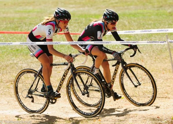 Rapha-Focus women riding together on lap two