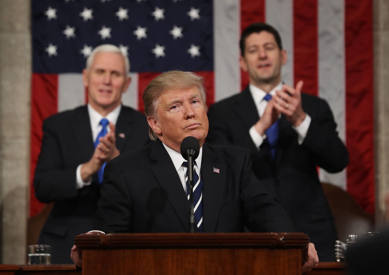 President Trump addresses Congress.