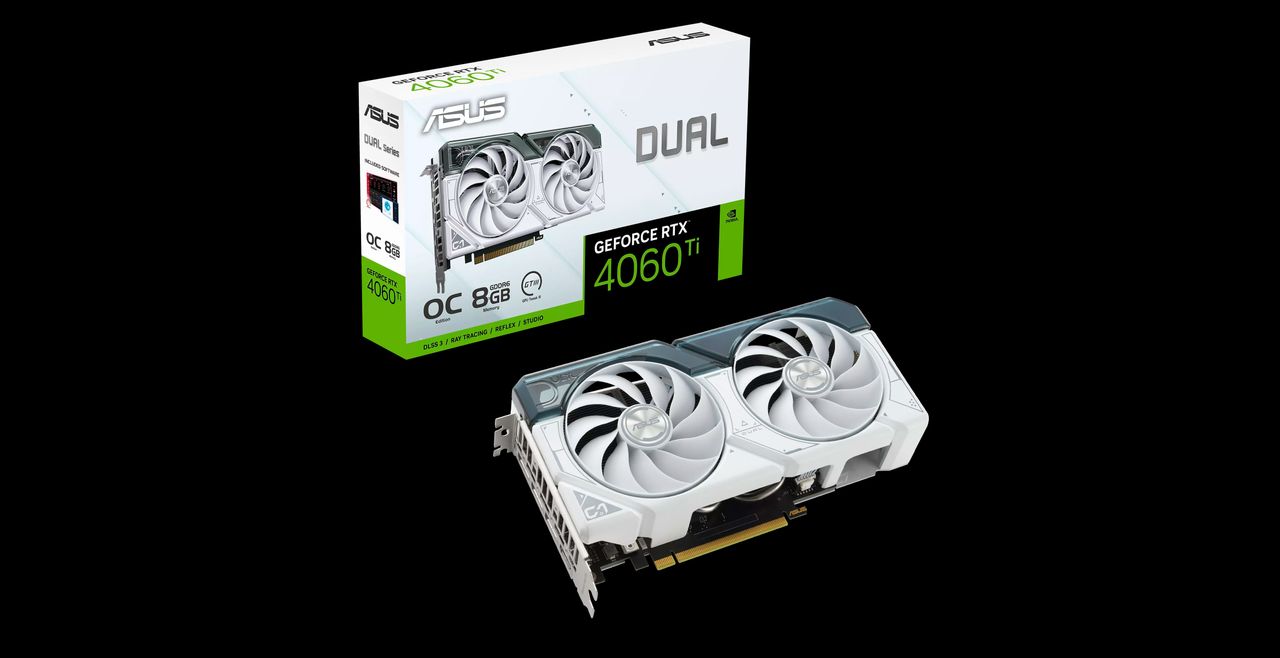 Dual GeForce RTX 4060 Ti White OC Edition 8GB GDDR6