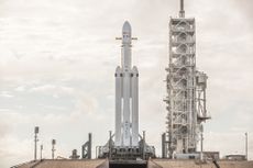 SpaceX plans to launch its huge new Falcon Heavy rocket for the first time on Feb. 6, 2018, during a 3-hour window that opens up at 1:30 p.m. EST. It is the most powerful U.S. rocket since NASA's Saturn V. The booster is essentially three Falcon 9 rockets