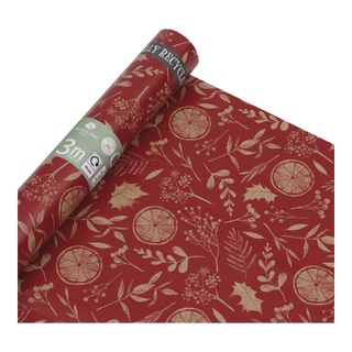 Festive Foraging Recyclable 3m Christmas Wrapping Paper