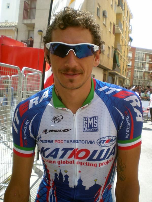 Filippo Pozzato's new look.