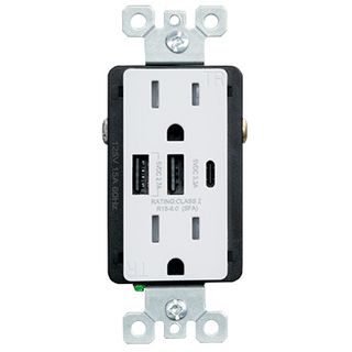 ELEGRP wall outlet with dual USB-A and one USB-C