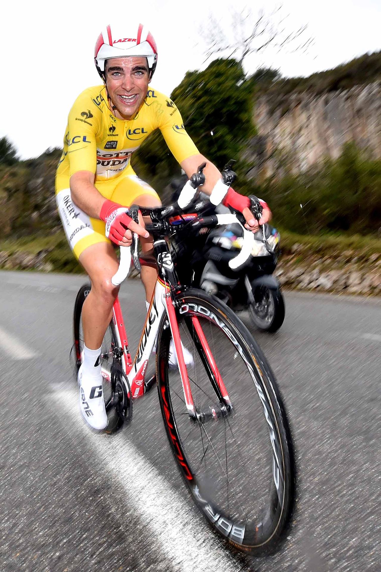 Tony Gallopin was the last rider to start his time trial