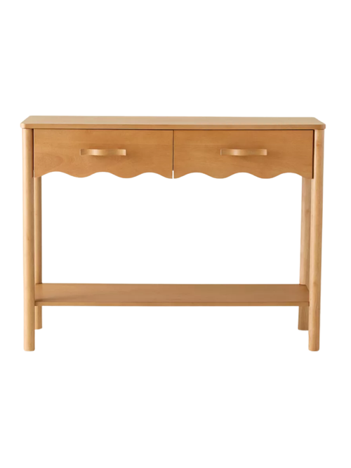 Daya Scallop Entryway Storage Console Table