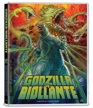 The cover of the Godzilla vs Biollante Blu-ray.