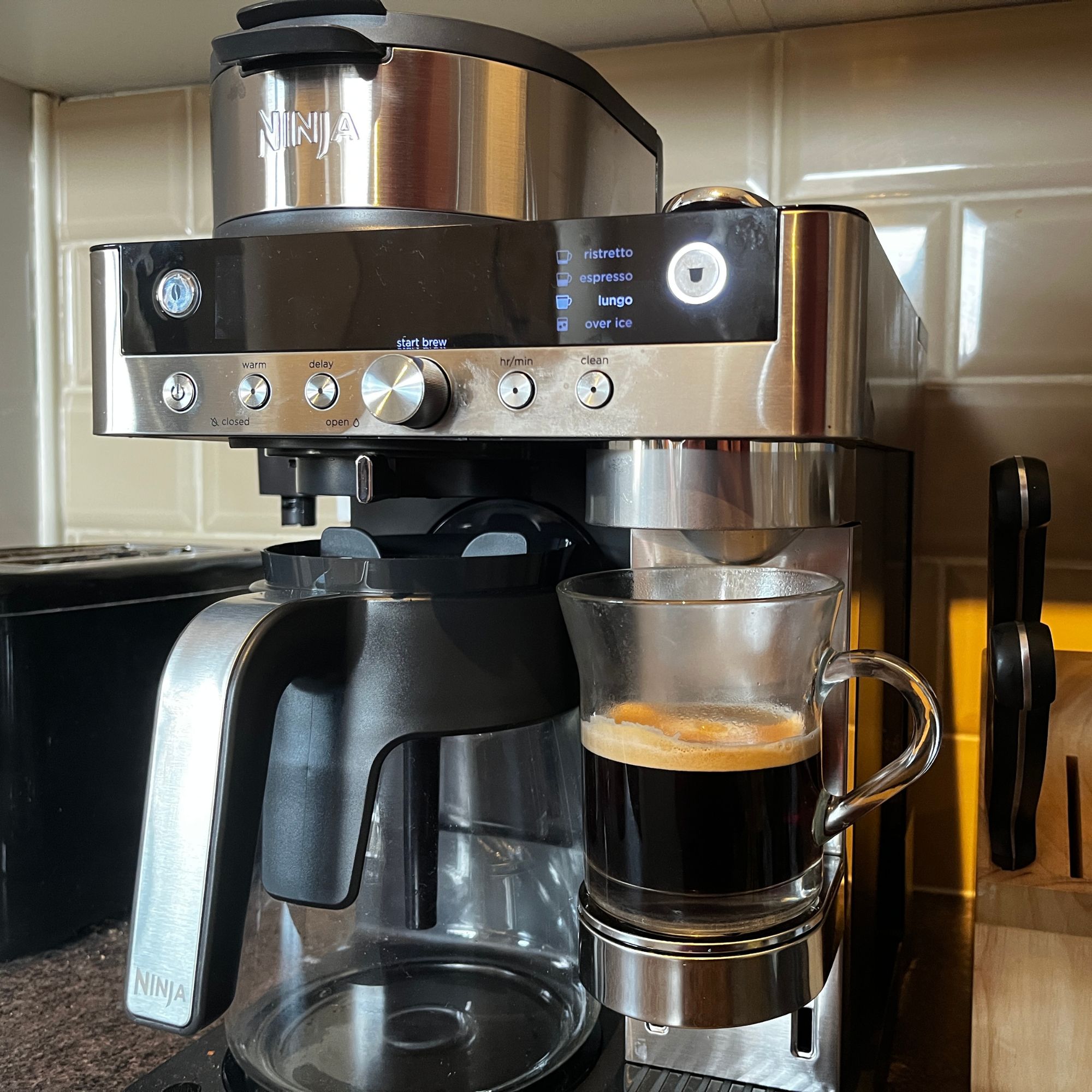 Lungo made in the the Ninja Prestige DualBrew System