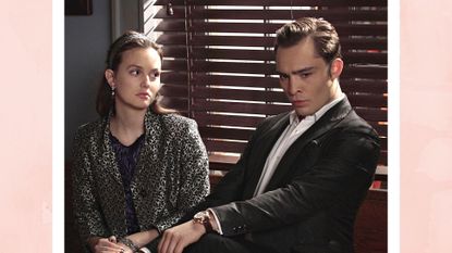 Leighton Meester and Ed Westwick engaged in emotional cheating as Blair and Chuck on 'Gossip Girl,' seen here
