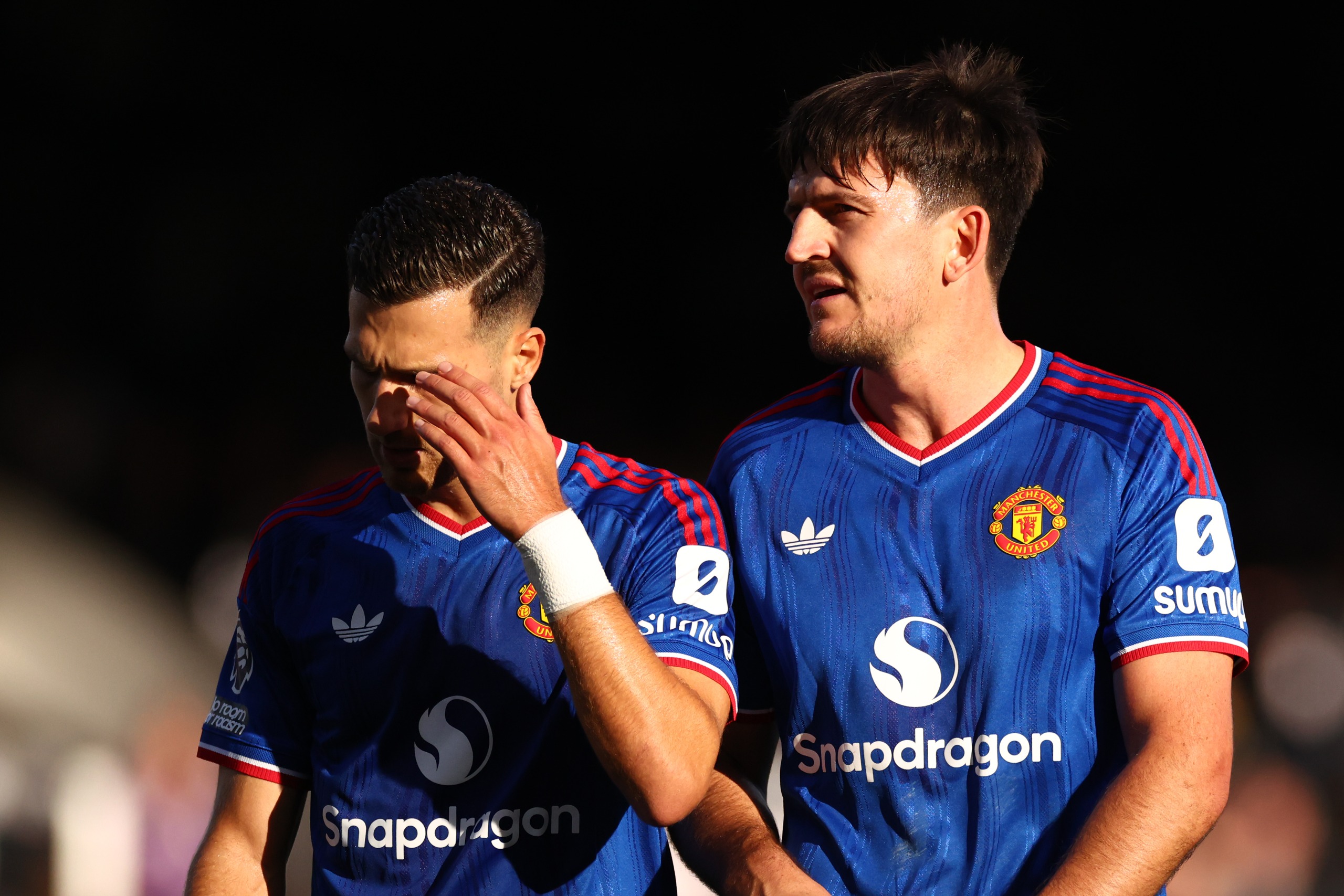 Diogo Dalot and Harry Maguire