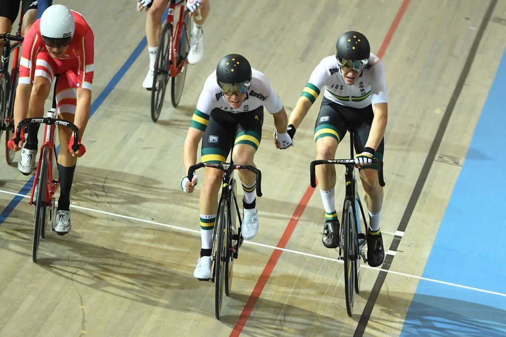 Callum Scotson and Cam Meyer (Australia) in the Madison