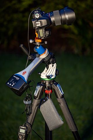 astro camera and tripod setup
