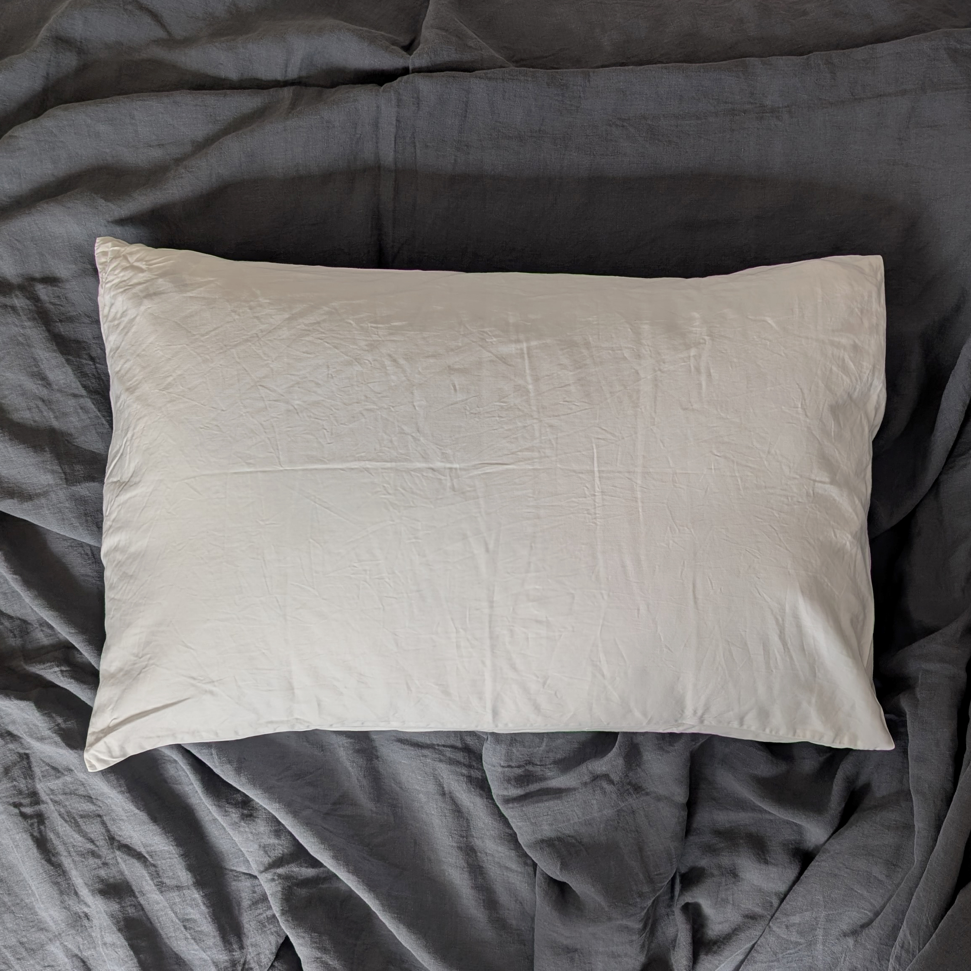 M&S 2pk Duck Feather & Down Medium Pillows being tested