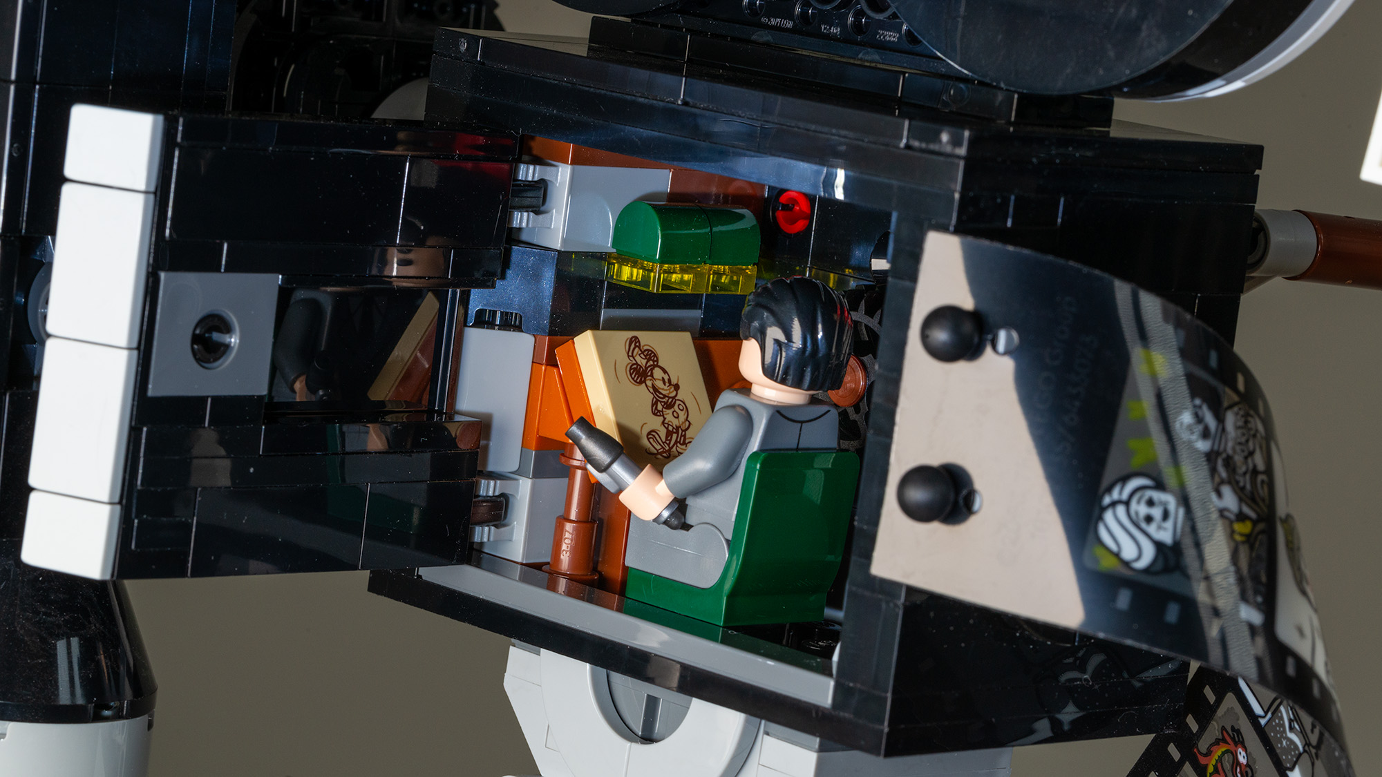 Lego Walt Disney Tribute Camera (43230) interior showing Walt's office