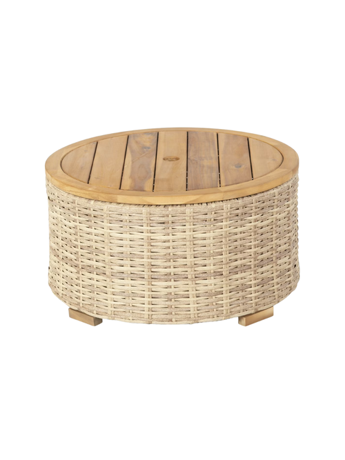 Safavieh Couture Anguilla Outdoor Wicker Coffee Table With Storage