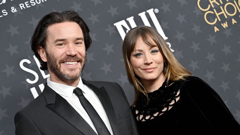 LOS ANGELES, CALIFORNIA - JANUARY 15: Tom Pelphrey and Kaley Cuoco attend the 28th Annual Critics Choice Awards at Fairmont Century Plaza on January 15, 2023 in Los Angeles, California.