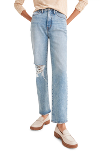 Madewell Straight Leg Stretch Cotton Jeans, $138
