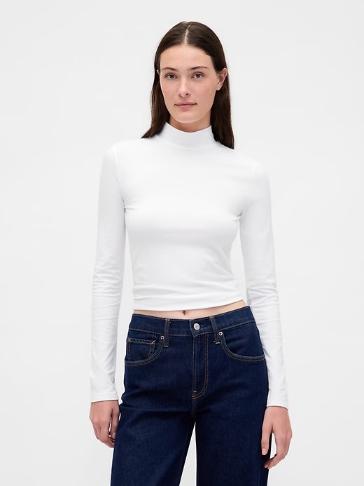 Gap, CloseKnit Jersey Mockneck T-Shirt