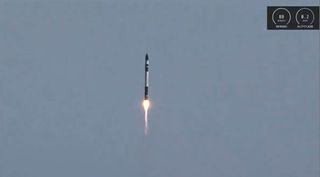 A Rocket Lab Electron booster launches the NROL-151 satellite for the U.S. National Reconnaissance Office from Mahia Peninsula on New Zealand's North Island on Jan. 31, 2020. 
