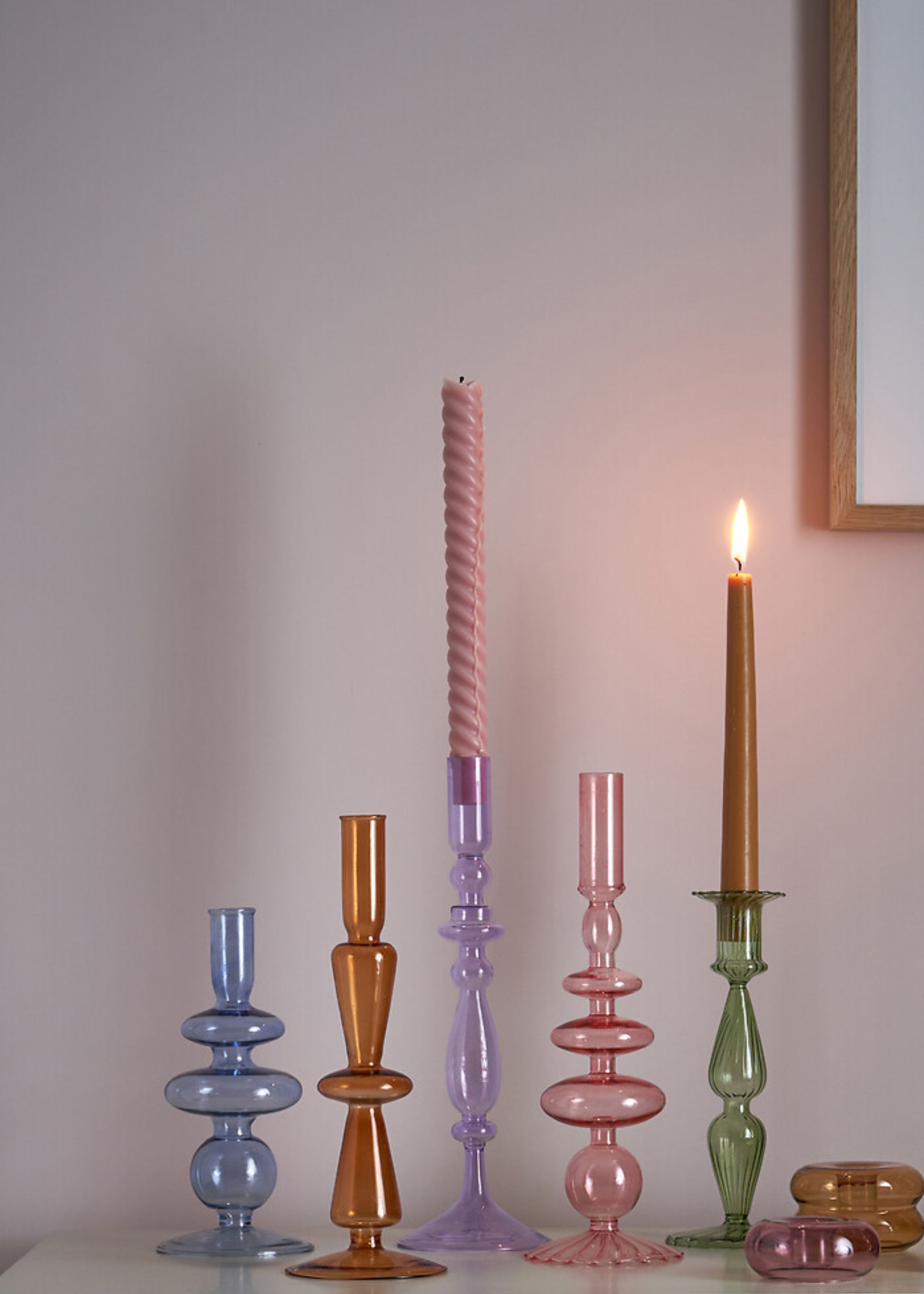 La Redoute, Chilava H20.3cm Glass Candlestick
