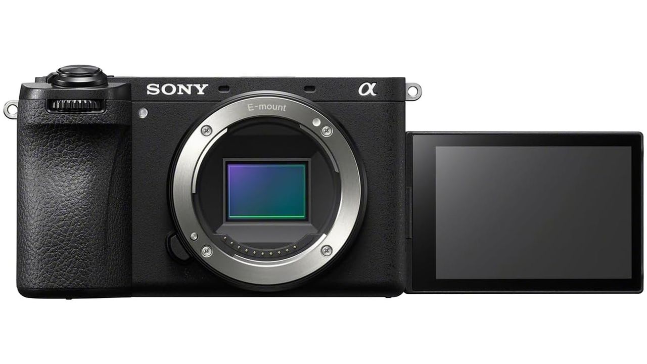 Sony A6700 on a white background