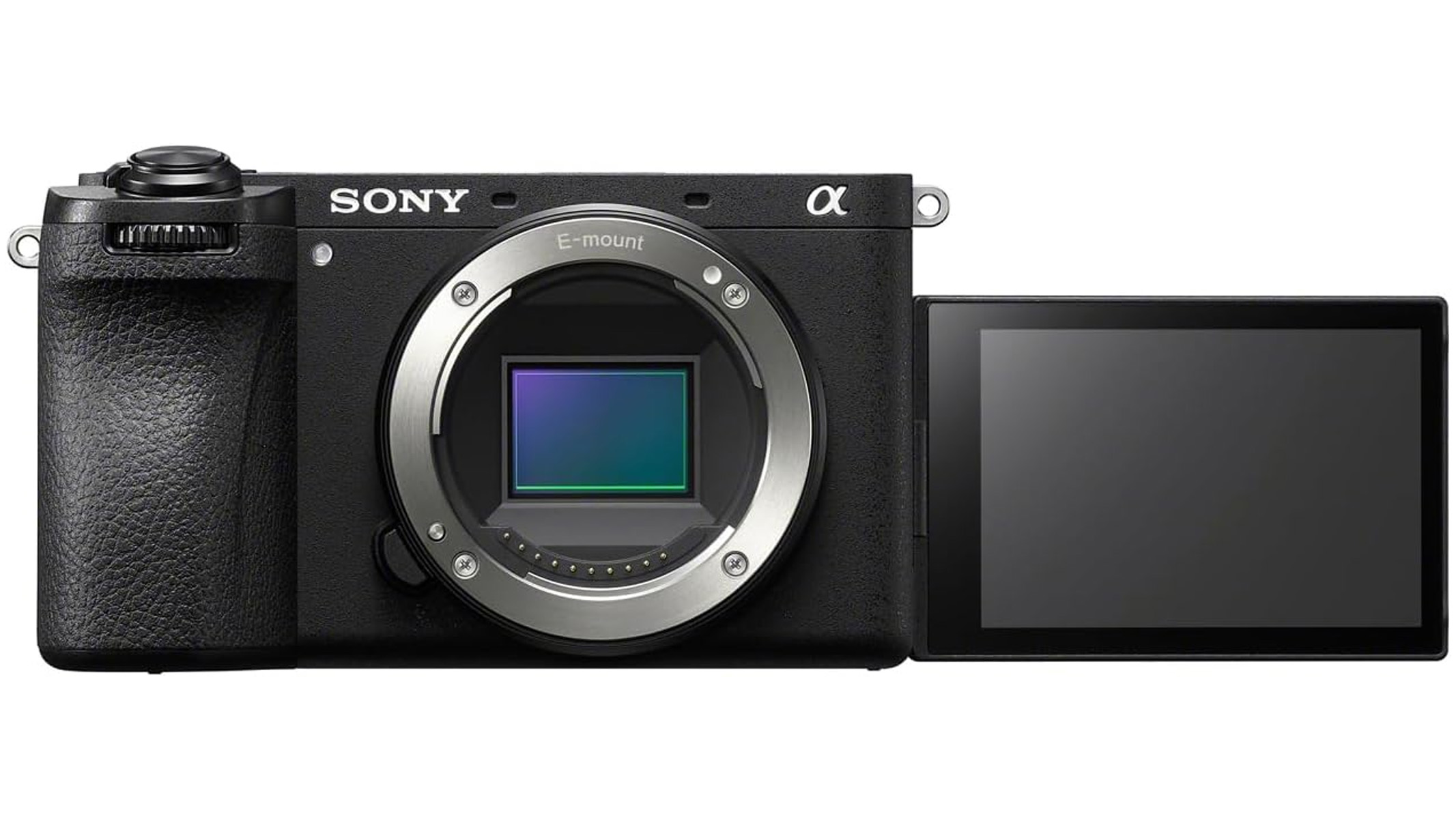 Sony A6700 on a white background