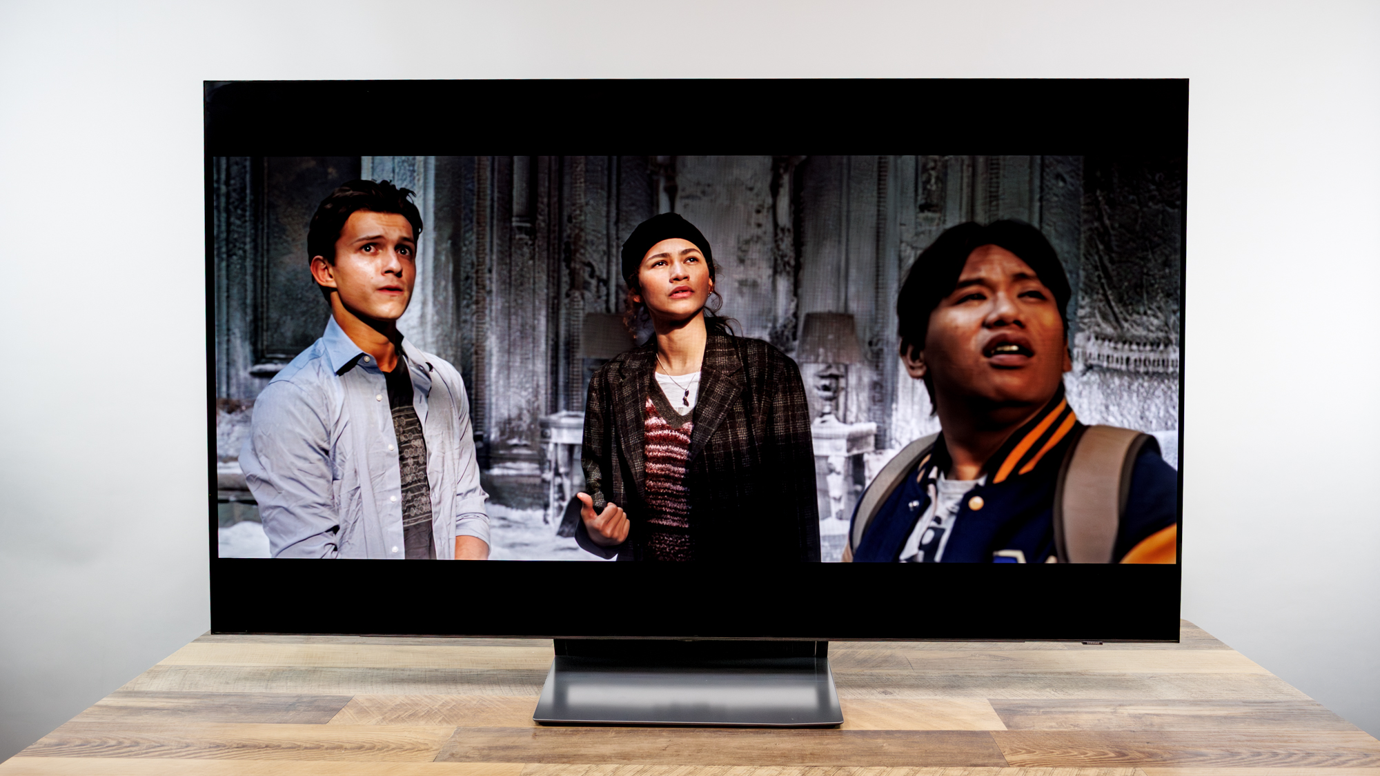 Samsung OLED S90H 4K TV on a desk