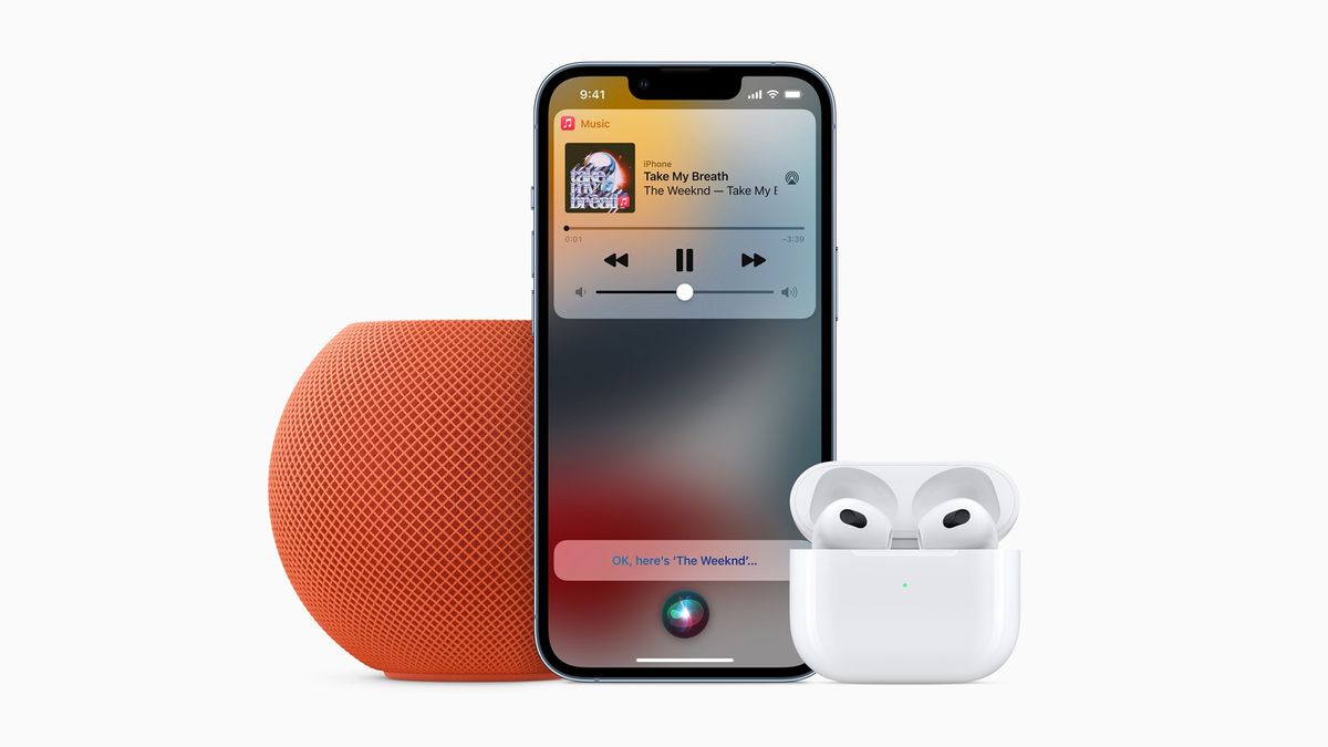 Which music services are supported on the HomePod?