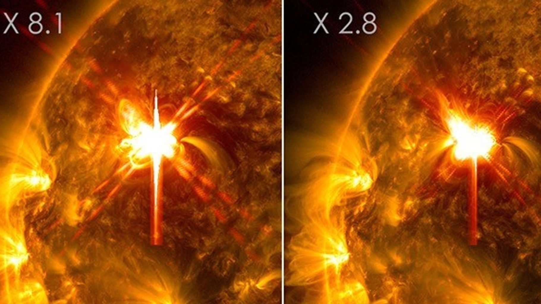 Sunspot launches 27 solar flares in 24 hours, including strongest outburst in years Sunspot launches 27 solar flares in 24 hours, including strongest outburst in years