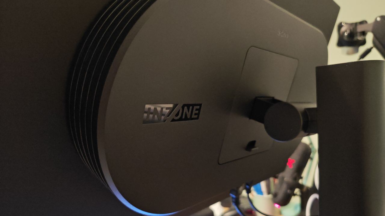 The Sony Inzone M10S 2 monitor at a desk setup.