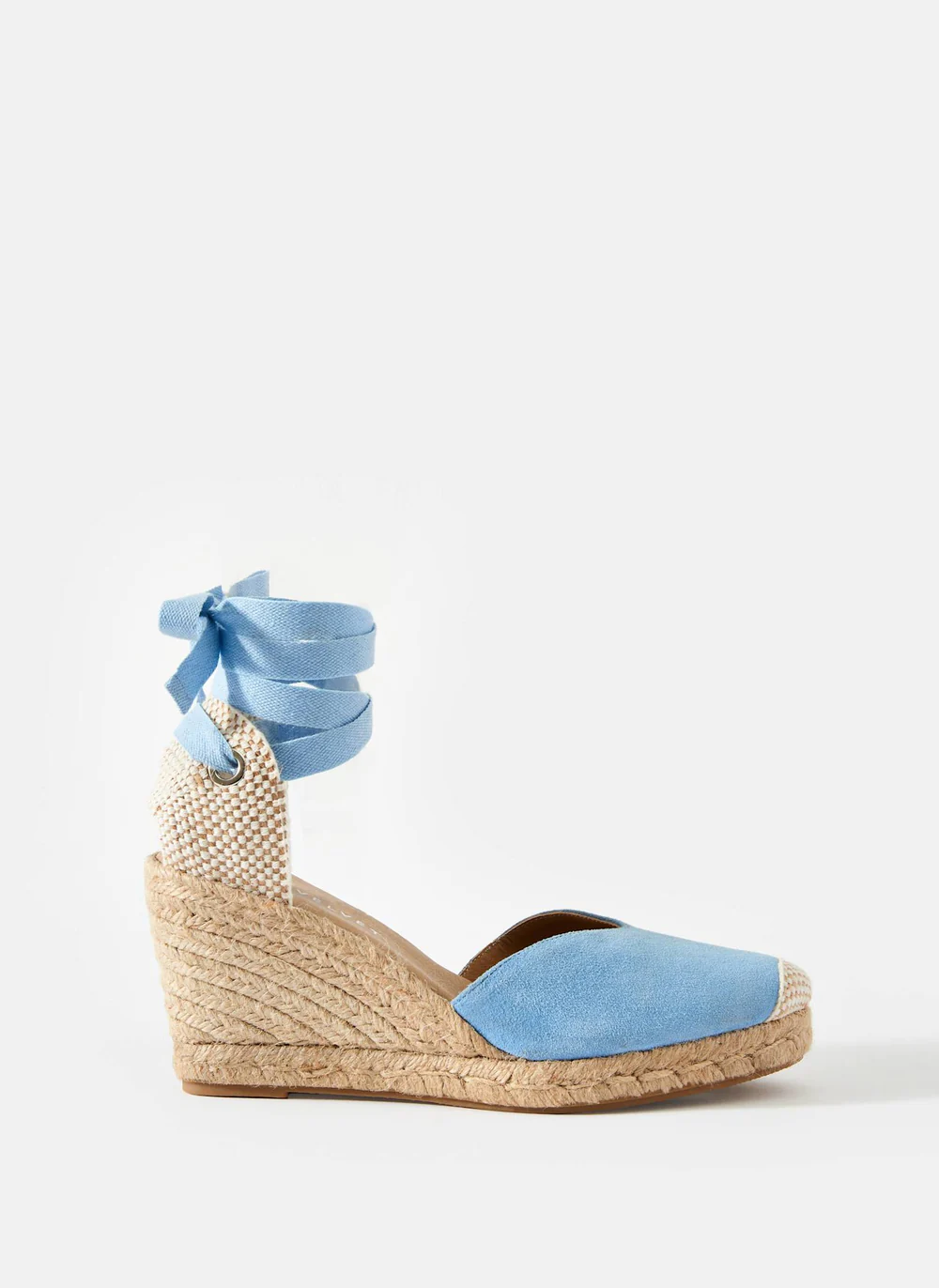 Mint Velvet, Blue Espadrille Tie Wedges