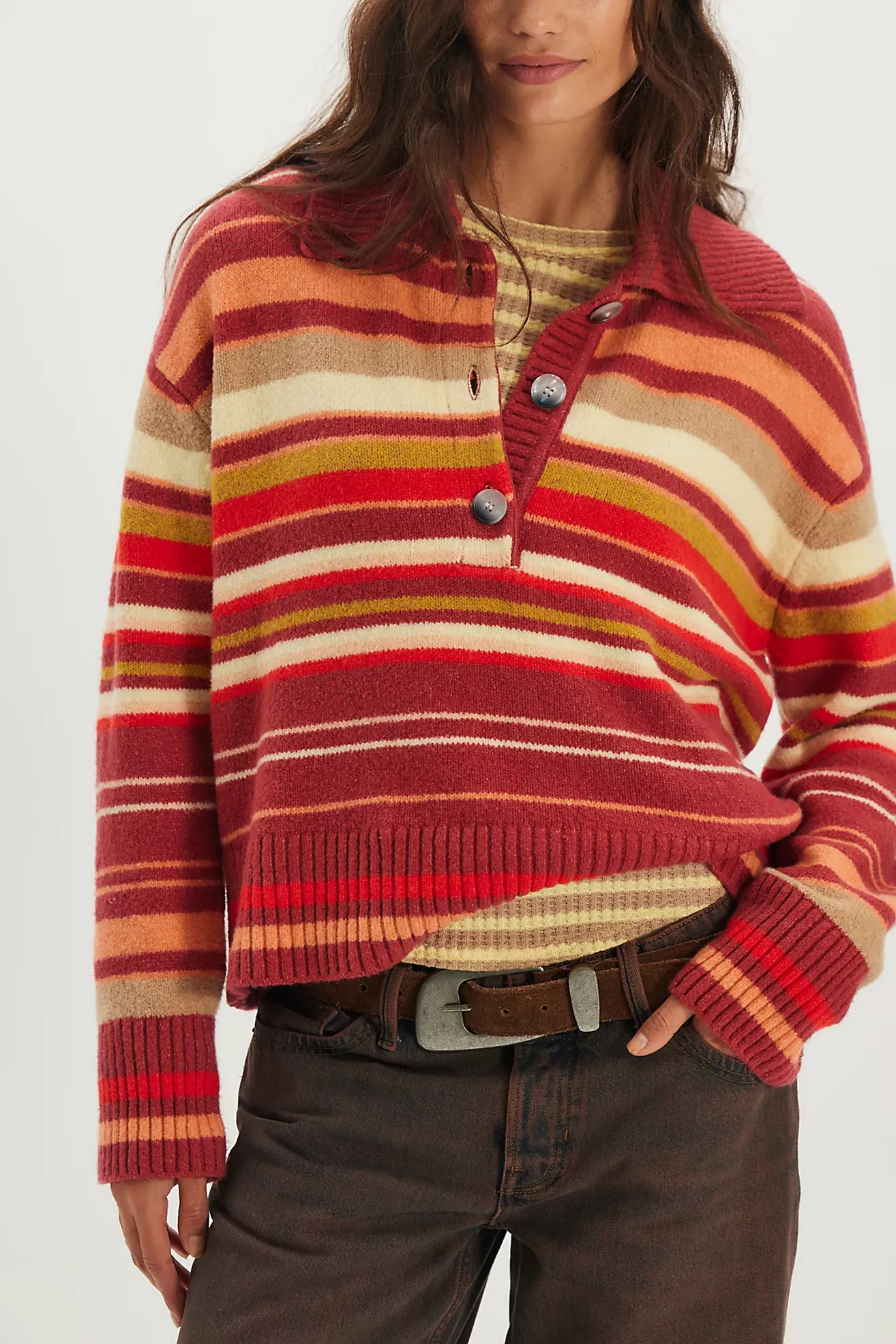 Trading Up Striped Polo