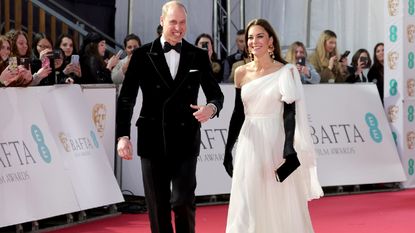 Prince William and Kate Middleton attend the 2023 BAFTAs