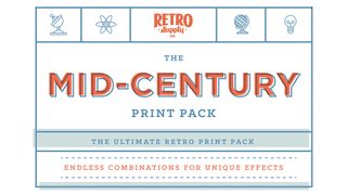 Quickly simulate retro print effects in your designs with the Mid-Century Print Pack Mega Bundle