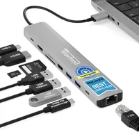 Plugable 9-In-1 USB-C Hub Multiport Adapter Plugable 9-In-1 USB-C Hub Multiport Adapter